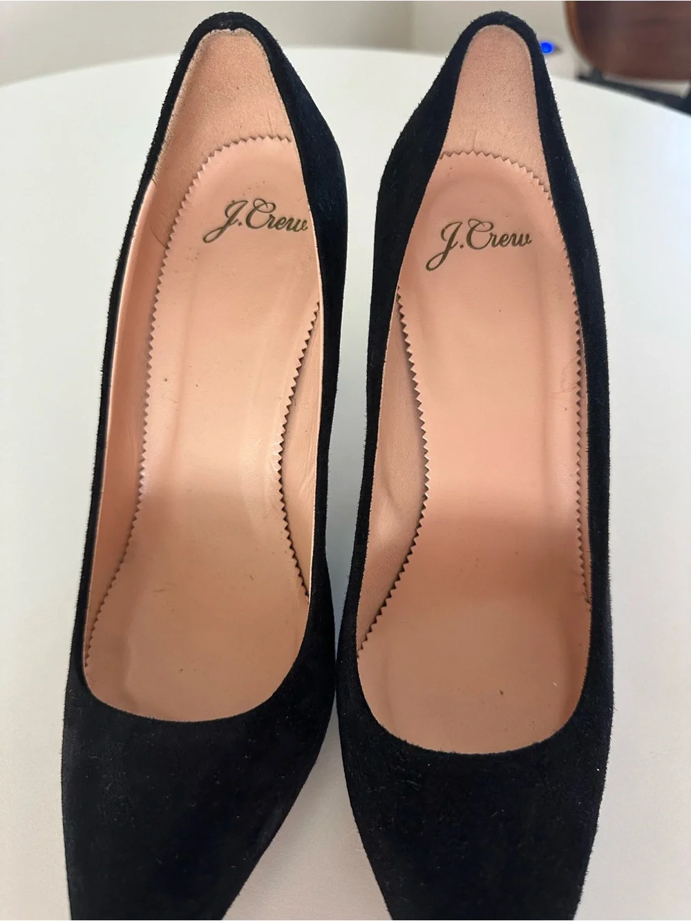 New J Crew Black Suede Pointed-Toe Stiletto Pumps - Women